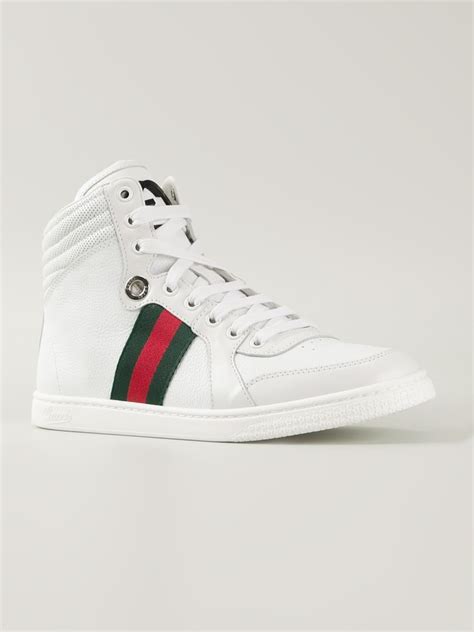 gucci white coda hi top sneaker|Gucci snake high top sneakers.